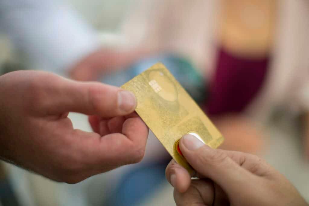 Paying with credit card